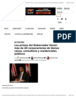 Los Primos Del Gobernador Tienen Más de 20 Corporaciones de Bienes Raíces, Consultoría y Residenciales Públicos