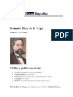 Rómulo Díaz de La Vega: Militar y Político Mexicano