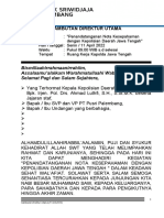 Sambutan Dirut - MOU Polda Jateng