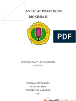 Laporan Tetap Praktikum Biokimia II