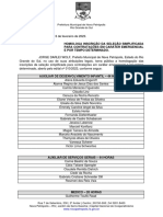 011.2023 - Homologa Inscrição Da Seleção Simplificada para Contratação em Caráter Emergencial e Por Tempo Determinado