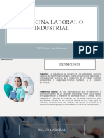 Medicina Laboral o Industrial