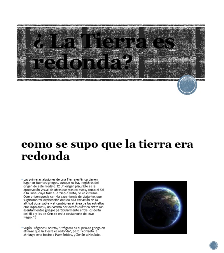 La Tierra Es Redonda PDF