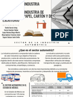 Sector Automotriz y de Papel