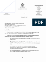 October 24, 2007 - Senator Flanagan Requests Specific Information Regarding State Park