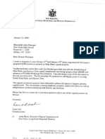 January 23, 2008 - Commissioner Ash Replies to Senator Flanagan's Request Regarding Long Island Parks Projects