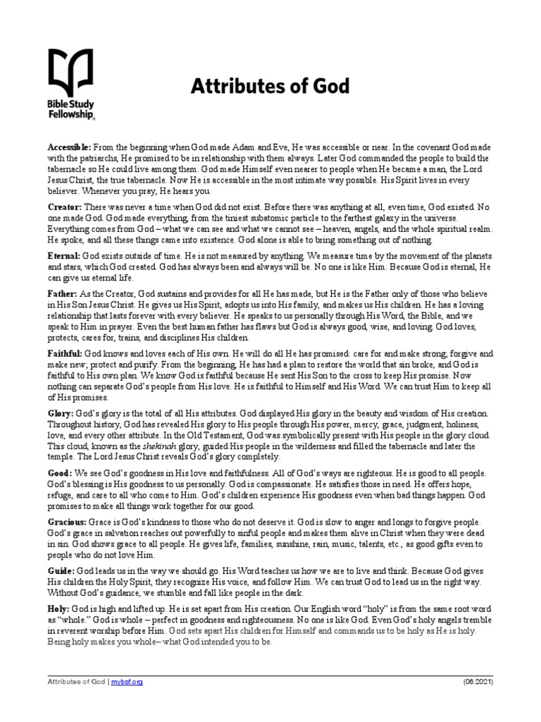 Attributes of God PDF God Glory (Religion)