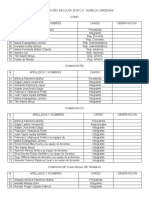 Comisiones 2018