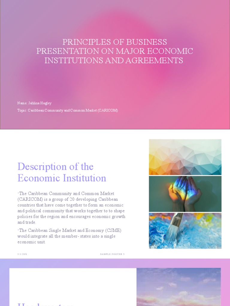 CARICOM Presentation PDF Economies