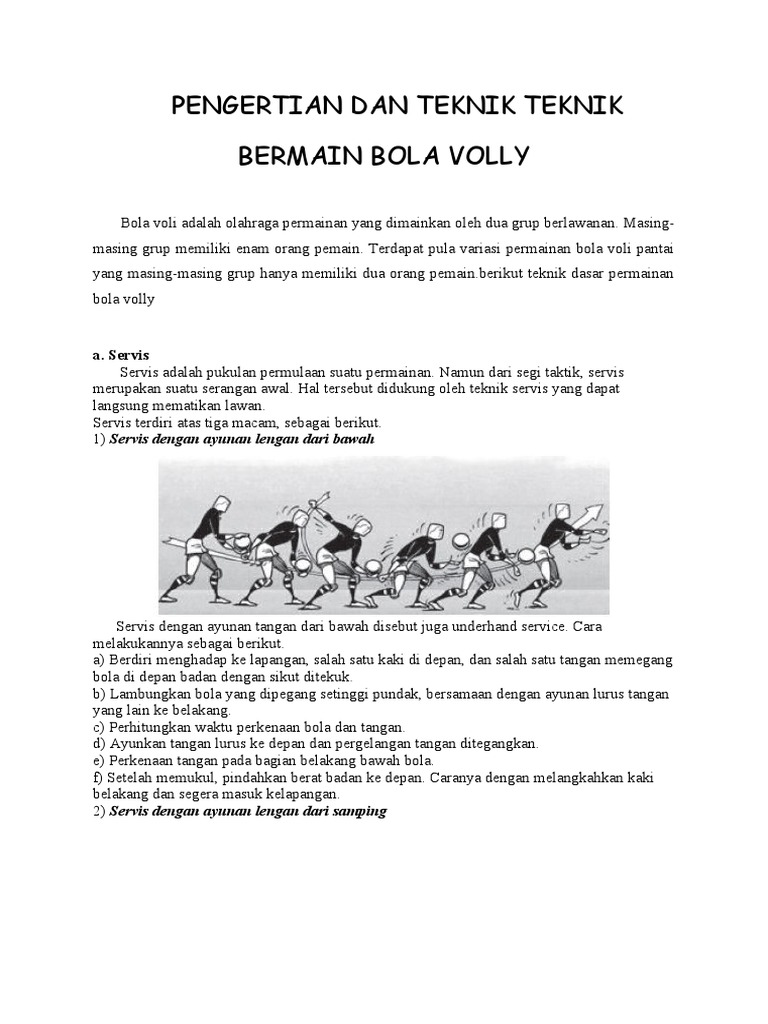 Volli Korea pemula teknik dasar bermain