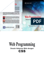 Cover Dan Draft Buku Ajar Web Programming Desain Halaman Web Dengan CSS
