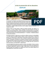 Medio Ambiente - Día Nacional de La Prevención de Los Desastres Mayo