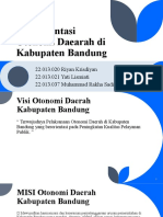 Implementasi OTDA Di Kabupaten Bandung