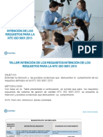 Tarea 1. Intención de Los Requisitos de ISO 9001 2015