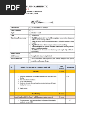 math lesson plan