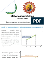 Metodos Numericos Semana 08 Interpolacion