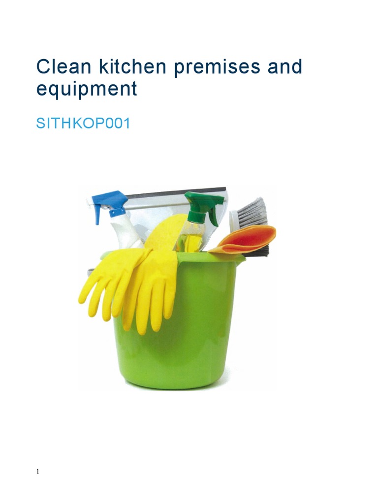 Clean Kitchen Premises and Equipment PDF