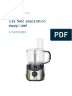 Use Food Preparation Equipment