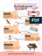 Infografia Tecnicas de Estudio Minimalista Femenino Tonos Pasteles Rosa Marron y Naranja