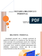 Dezvoltarea Brandului Personal