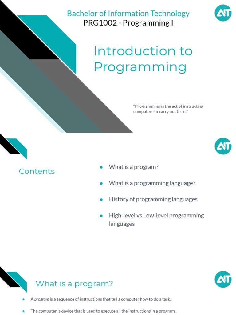C++ 1. Introduction To Programming | PDF | Computer Programming ...