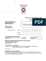 2020 Year 11 Atar Scotch Semester 1 Mathematics Specialist Exam and Marking Key