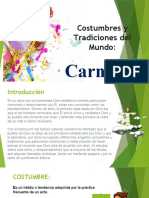 Costumbres y Tradiciones El Mundo Parte I CARNAVAL