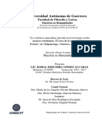 La Violencia Masculina Ejercida en El Noviazgo Contra Mujeres Estudiantes.