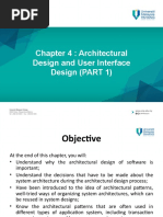 Chapter 4 - Architectural Design and User Interface Design (PART 1)