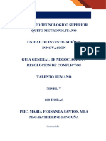 Guia General de Negociacion y Resolucion de Conflictos