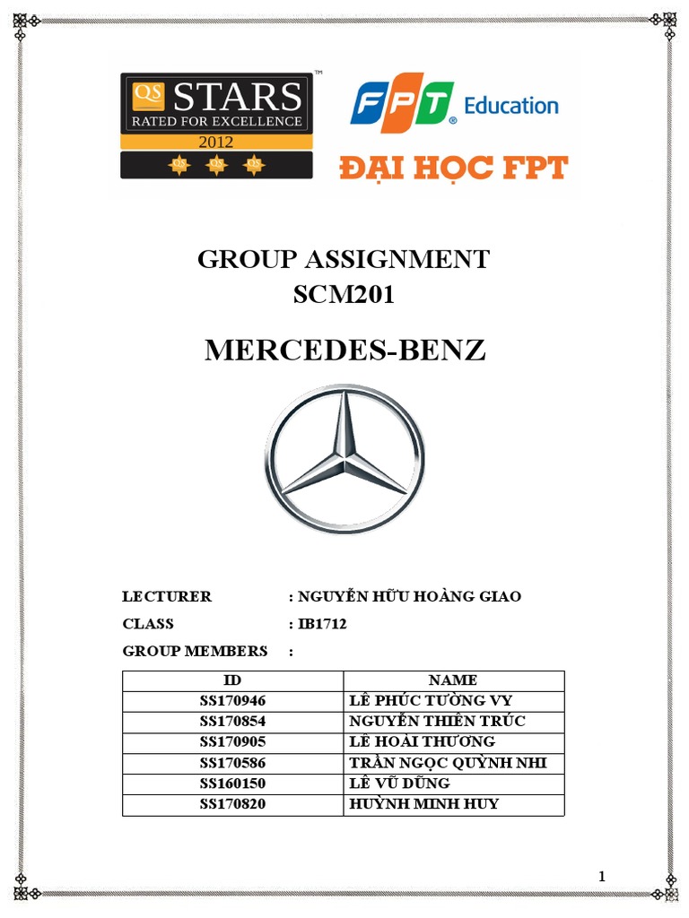 mercedes benz assignment