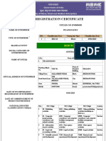 MSME - Udyam Registration Certificate