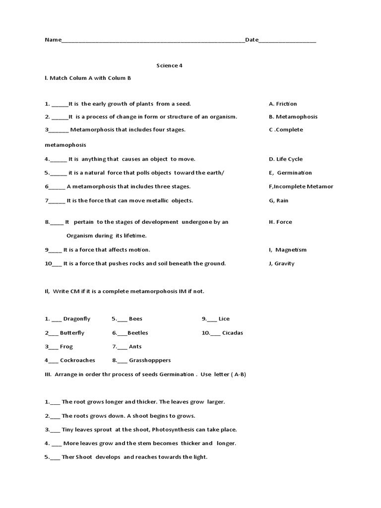 Grade2 learning materials pdf force organisms