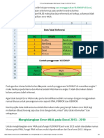 3 Cara Menghilangkan #N - A Pada Fungsi VLOOKUP Excel