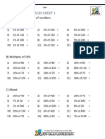 Find Percentages 1