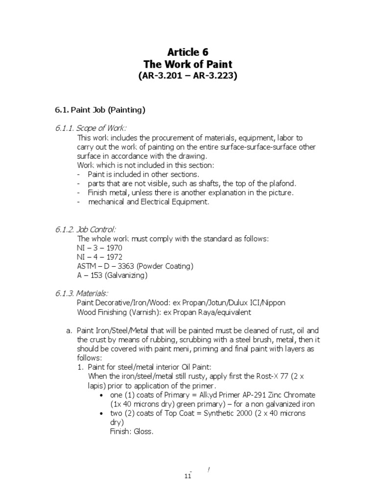 Terms of Technical Implementation Paint PDF