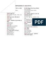 Gramatica Limbii Latine PREPOZIŢIILE Cu ABLATIVUL