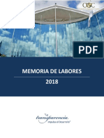 Memoria de Labores 2018