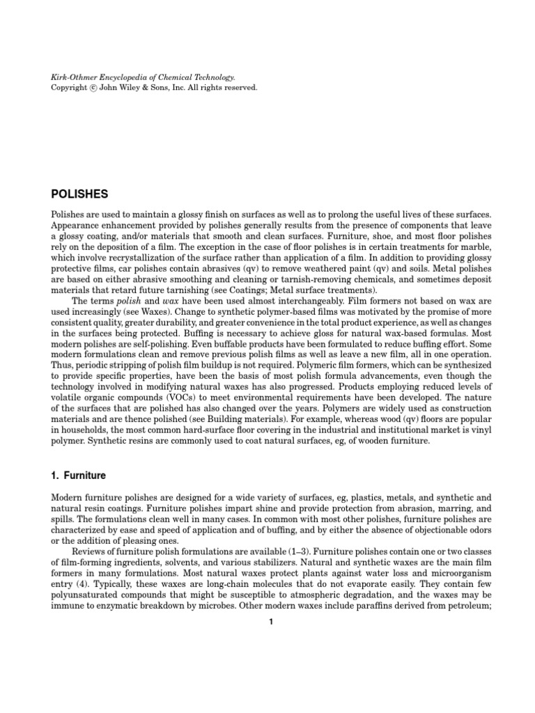 Polishes | PDF