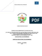Bases - Convocatoria Cas Determinado N°001-2023