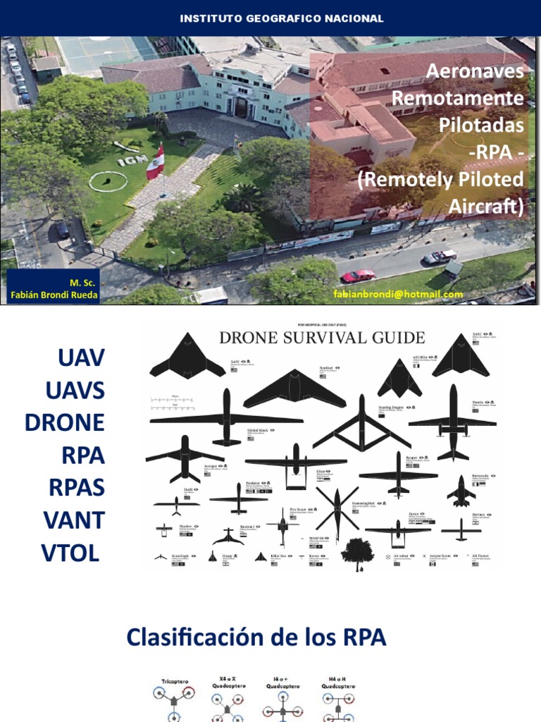 Rpa Introduccion Tipos | PDF | Vehículo aéreo no tripulado | Aeronave