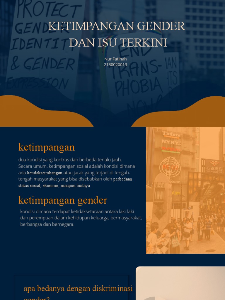 Ketimpangan Gender Dan Isu Terkini: Nur Fatihah 2130020013 | PDF
