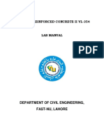 Lab Manual - VL354 - Plain and Reinforced Concrete II Lab - OBE-1