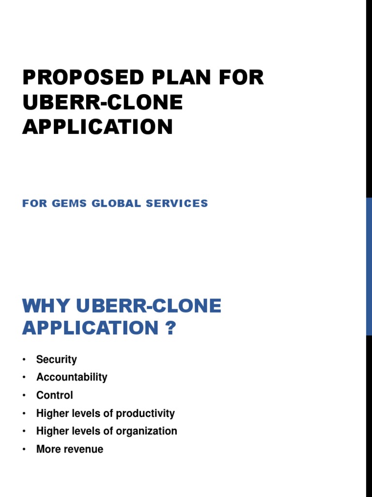 Uberr Clone App Development Plan | PDF