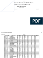 Mark Sheet SP-I Subject-1