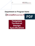 TEMPLATE Technical Specification