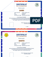 Format Sertifikat p4s Ok