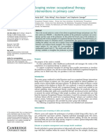 Occupational Therapy INTERVENCTIONS IN PRIMARY CARE