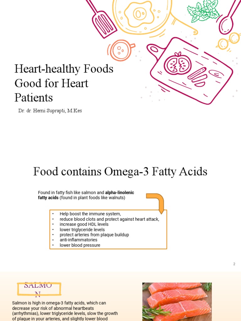 Heart-Healthy Foods for Patients | PDF | Fat | Omega 3 Fatty Acid
