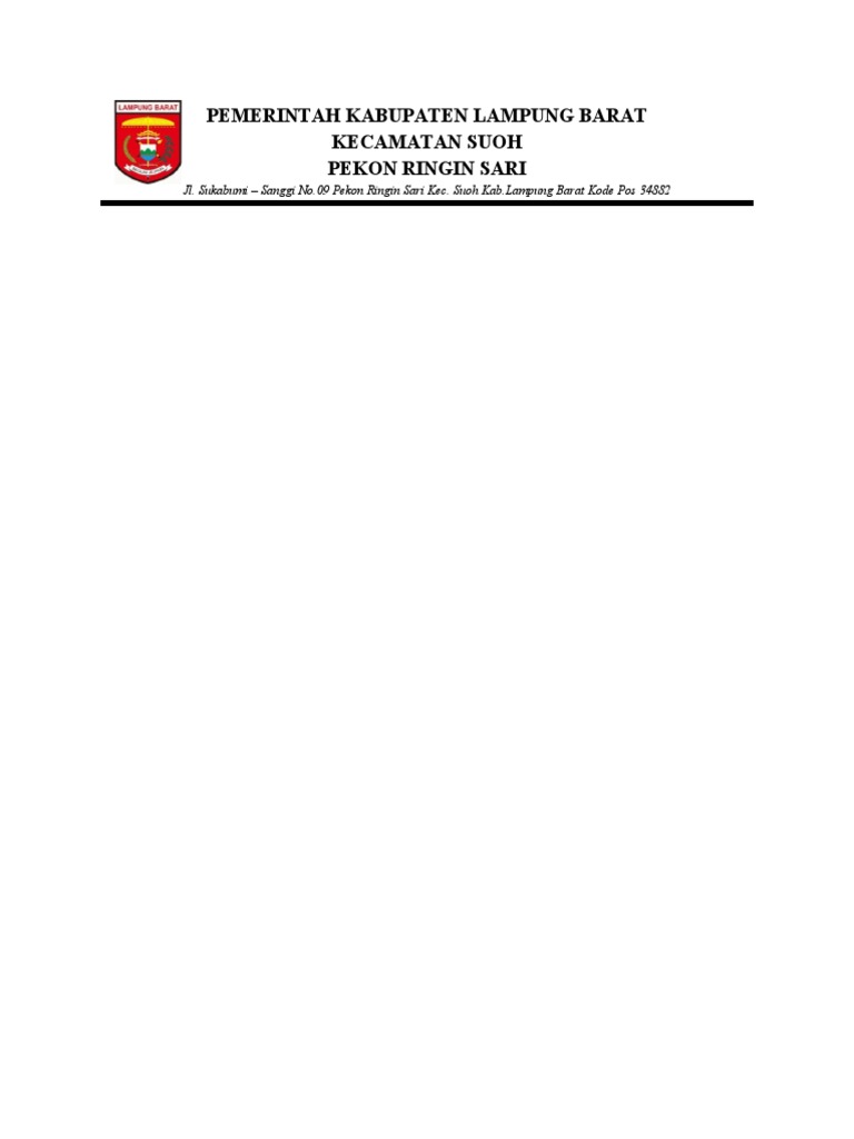 Contoh Kop Surat | PDF